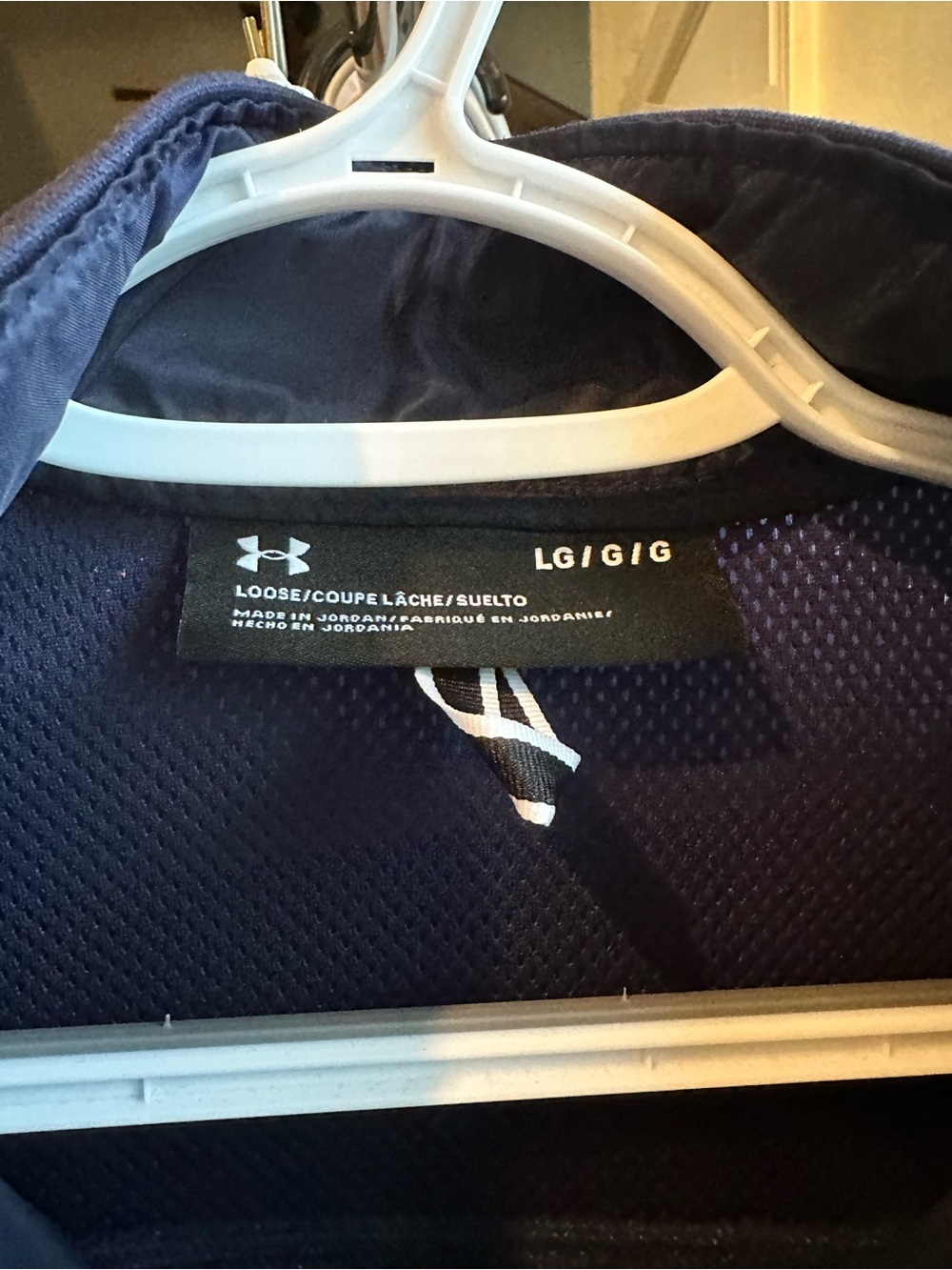 Under Armour Men's UA Command Quarter-Zip Pullover Navy Blue - Picture 7 of 10